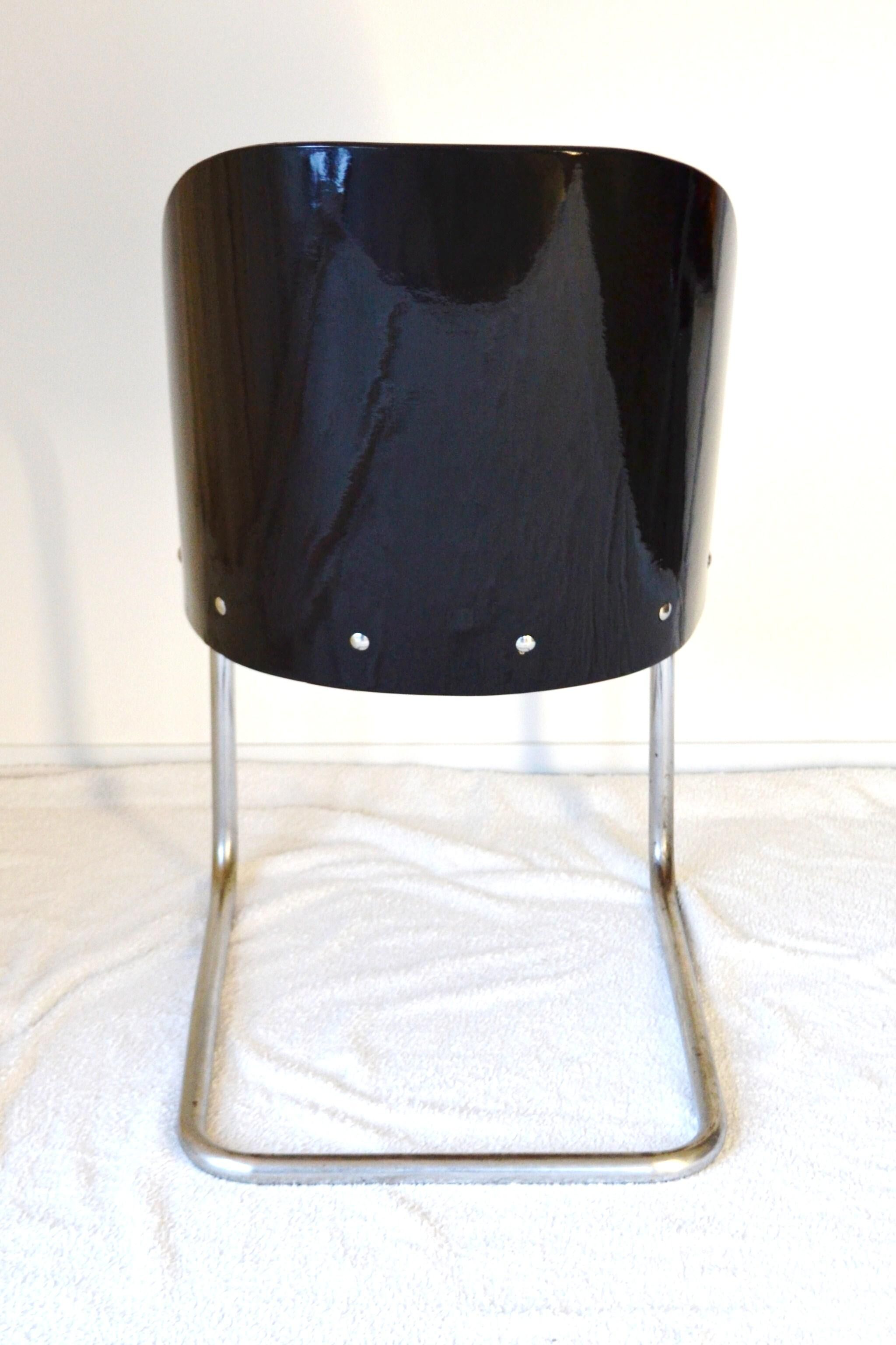 Chaise de style Bauhaus Thonet B247 années 1930