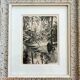 Painting signed frey? – etching – orientalist, oasis – period 1930