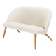 1940’s Swedish Mid-Century Sofa in Cream Bouclé
