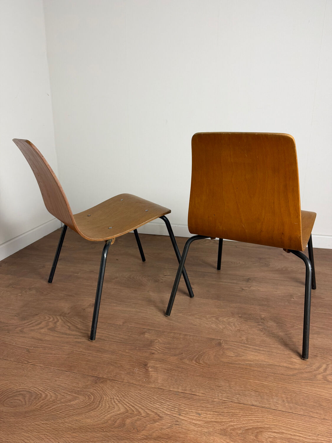 Pair of “Papyrus” chairs attributed to Pierre Guariche, France 1950