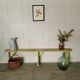Paire de bancs en bois