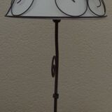 Lamp base and its wrought iron shade