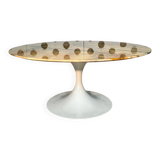 Mid-Century Coffee Table - Marble Tulip Base - Honsel Germany -1960