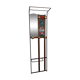 Cloakroom coat rack patère tiles Villeroy Boch mirror