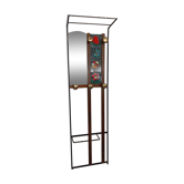Cloakroom coat rack patère tiles Villeroy Boch mirror