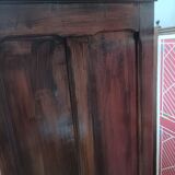Old showcase, glass door and 4 shelves
