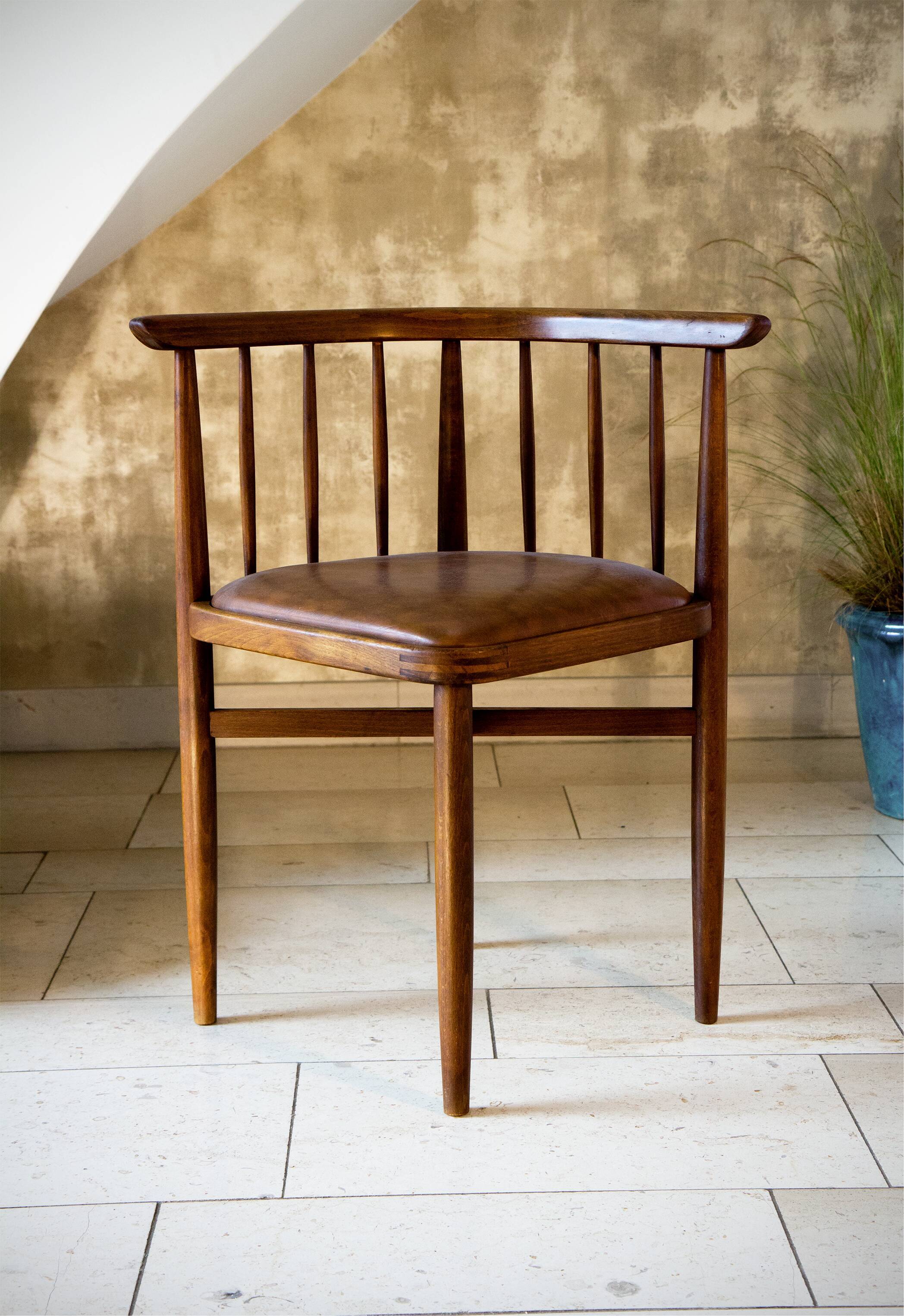 Series of 4 chairs Thonet 1960