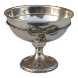 Coupe en metal argente de style louis xvi