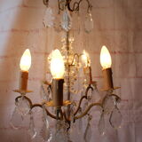 Baroque chandelier with crystal tassels