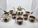 Boch la Louvière tea set, Kimono series, earthenware, Belgium 1970