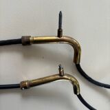 2 suspensions en laiton, Suède années 50-60