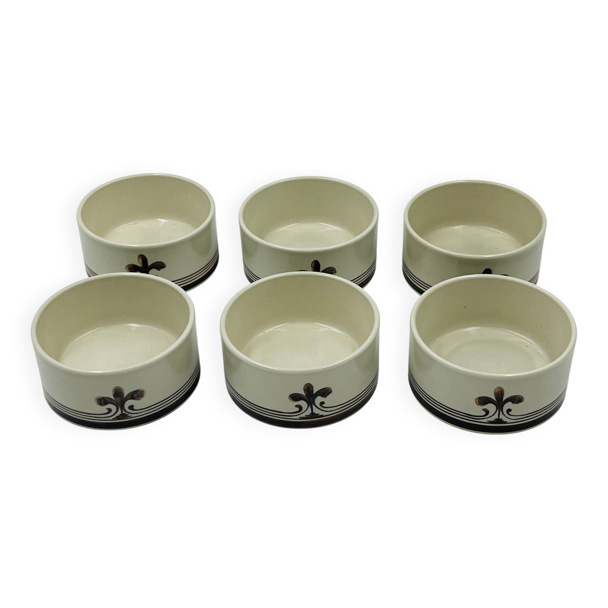 6 Ramequins Rosenthal studio-line "Siena" par Richard Scharrer 1970