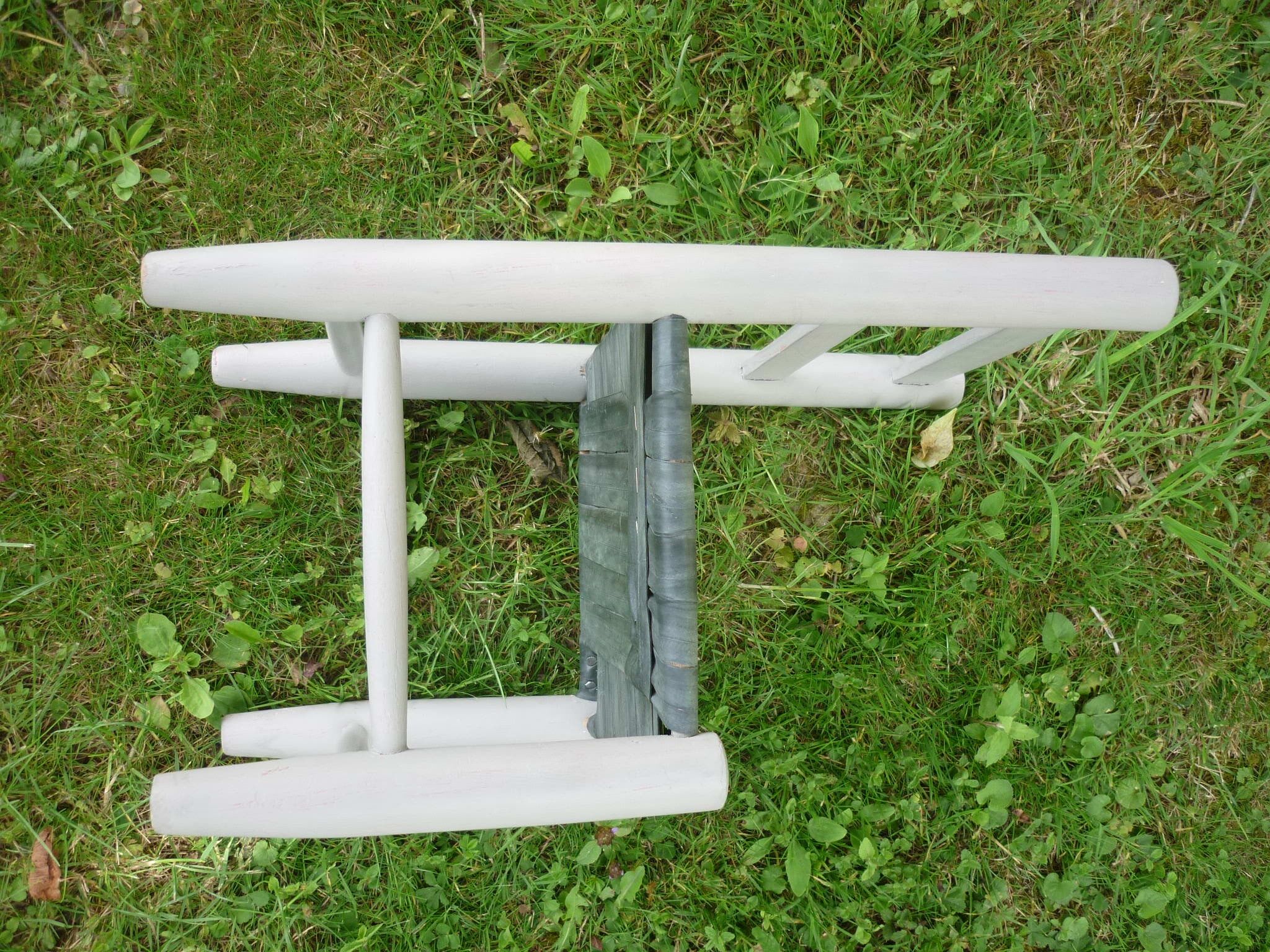 Wooden children's chair and seating in recycled air chamber