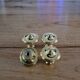 Polished brass furniture knobs