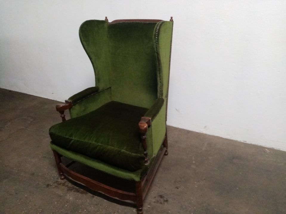 Armchair Shepherdess with Provencal ear radassier style louis XVI 18th century