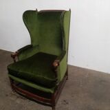 Armchair Shepherdess with Provencal ear radassier style louis XVI 18th century