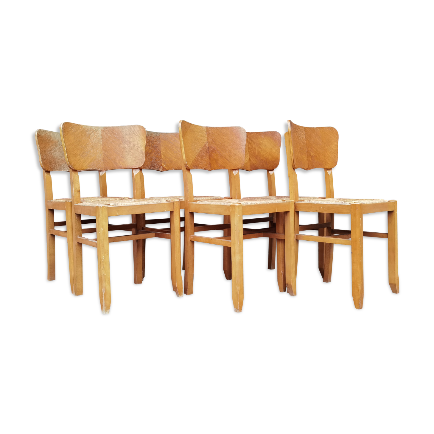 Lot of 6 chairs Pierre Cruege
