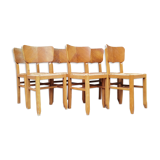 Lot of 6 chairs Pierre Cruege