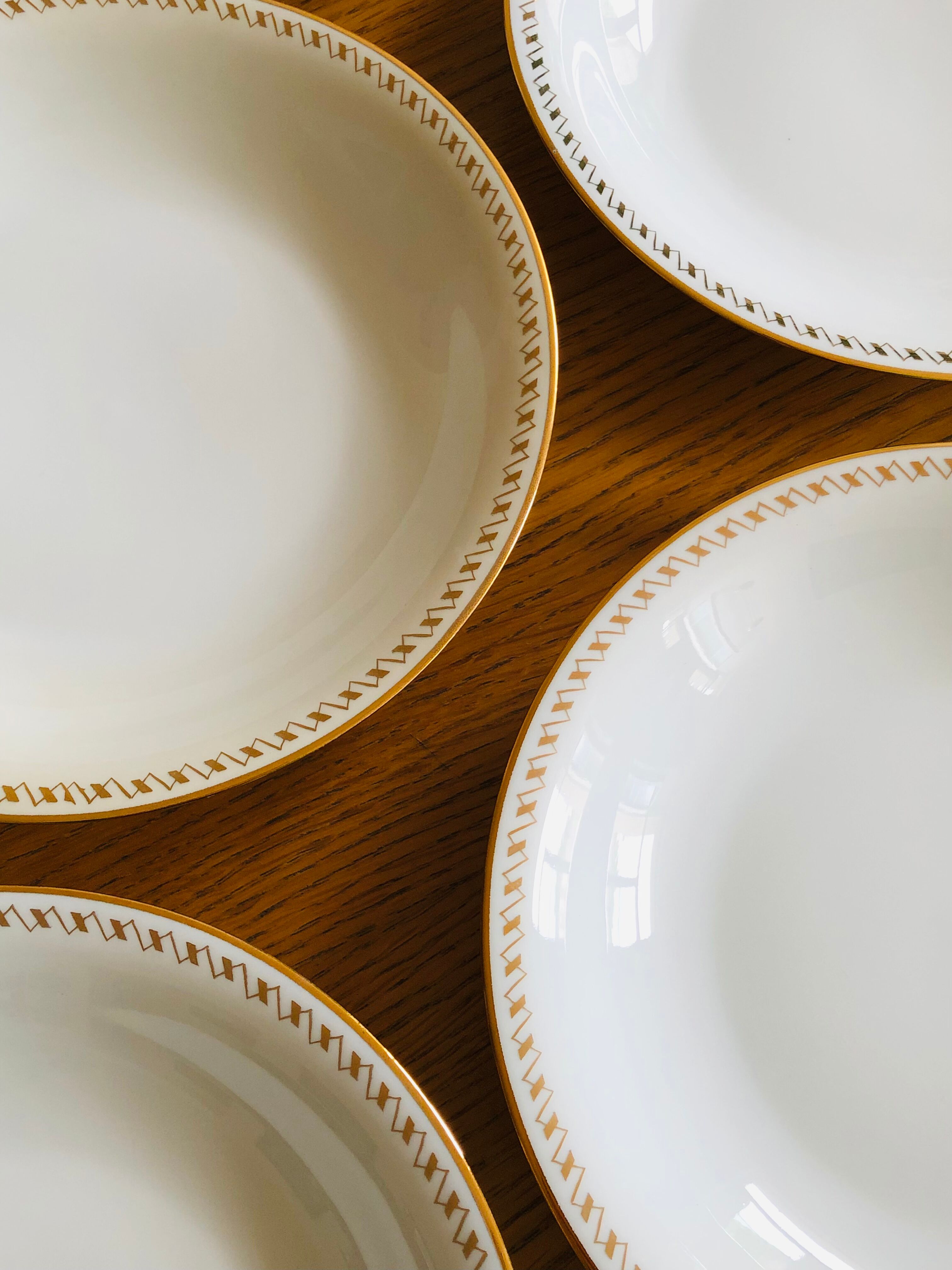 Hollow porcelain plate by Sologne Larchevêque