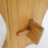 Scandinavian modern pinewood bench, 1960's