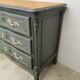 Vintage cherry wood commode refurbished