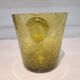 Vintage bubble-blown glass ice bucket by Biot.