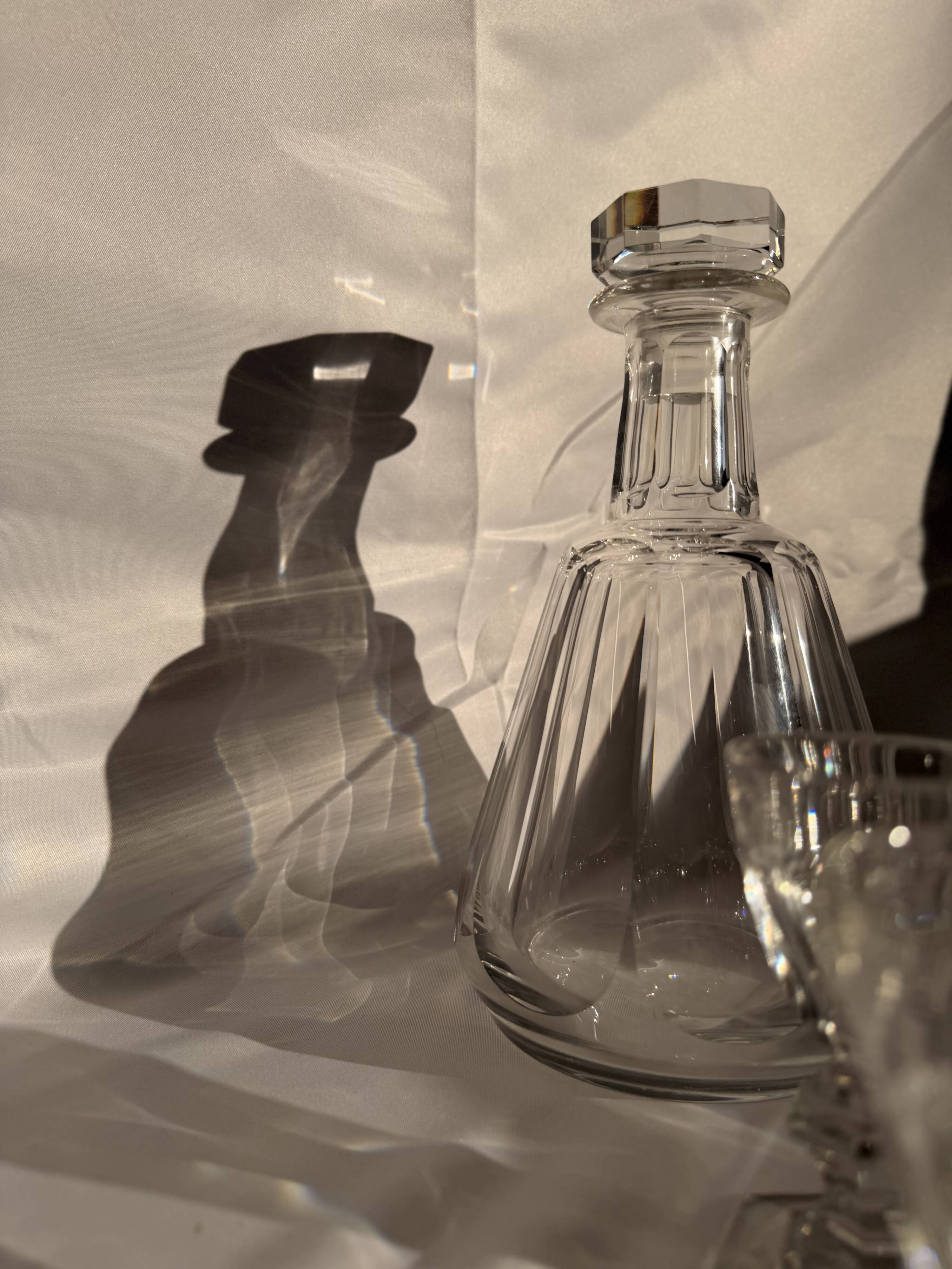 Digestif Service Crystal Baccarat - Harcourt Model (Decanter + 8 Glasses)