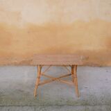 Vintage rattan coffee table