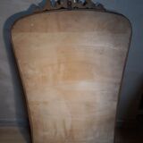 Mercury chased mirror 1900 with golden patina - 91x57cm