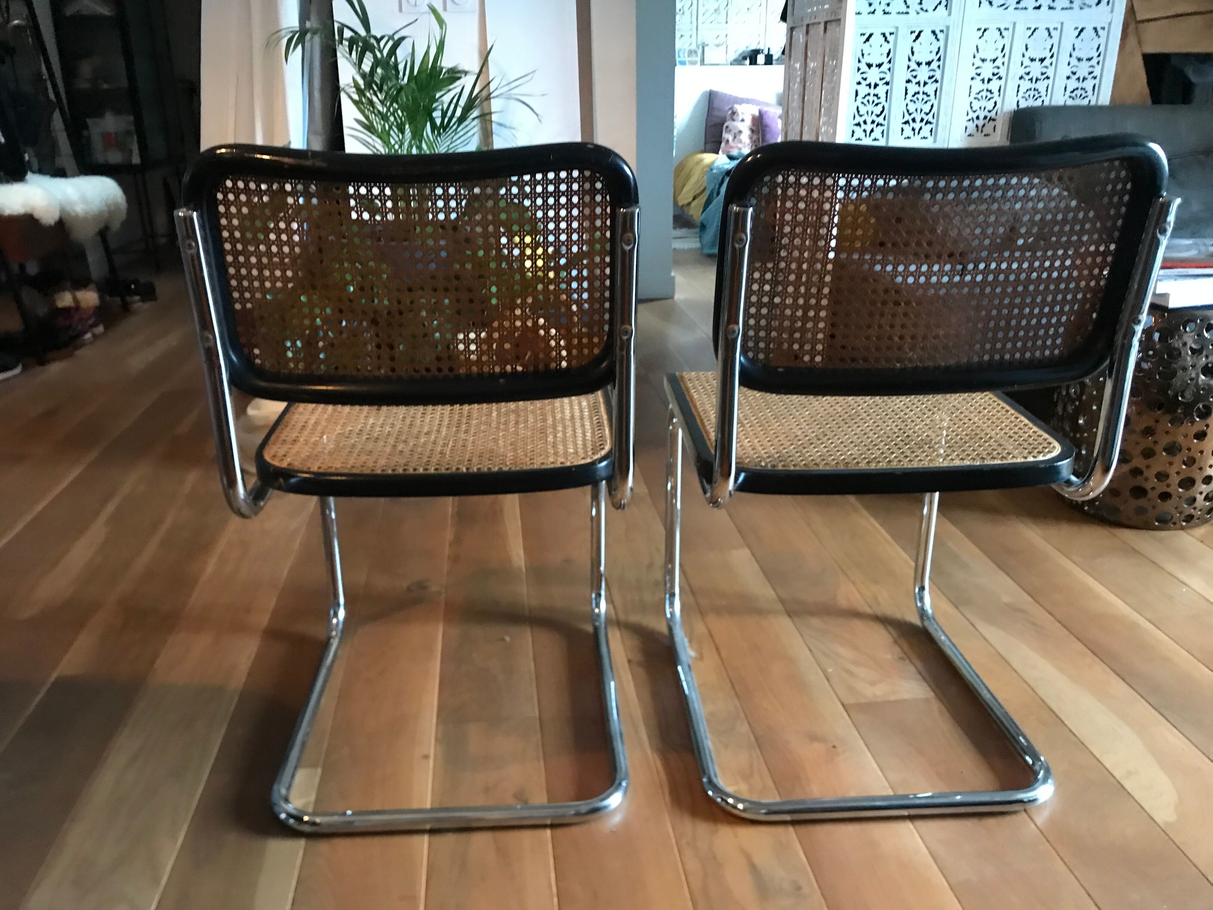 Pair of chairs Cesca Marcel Breuer