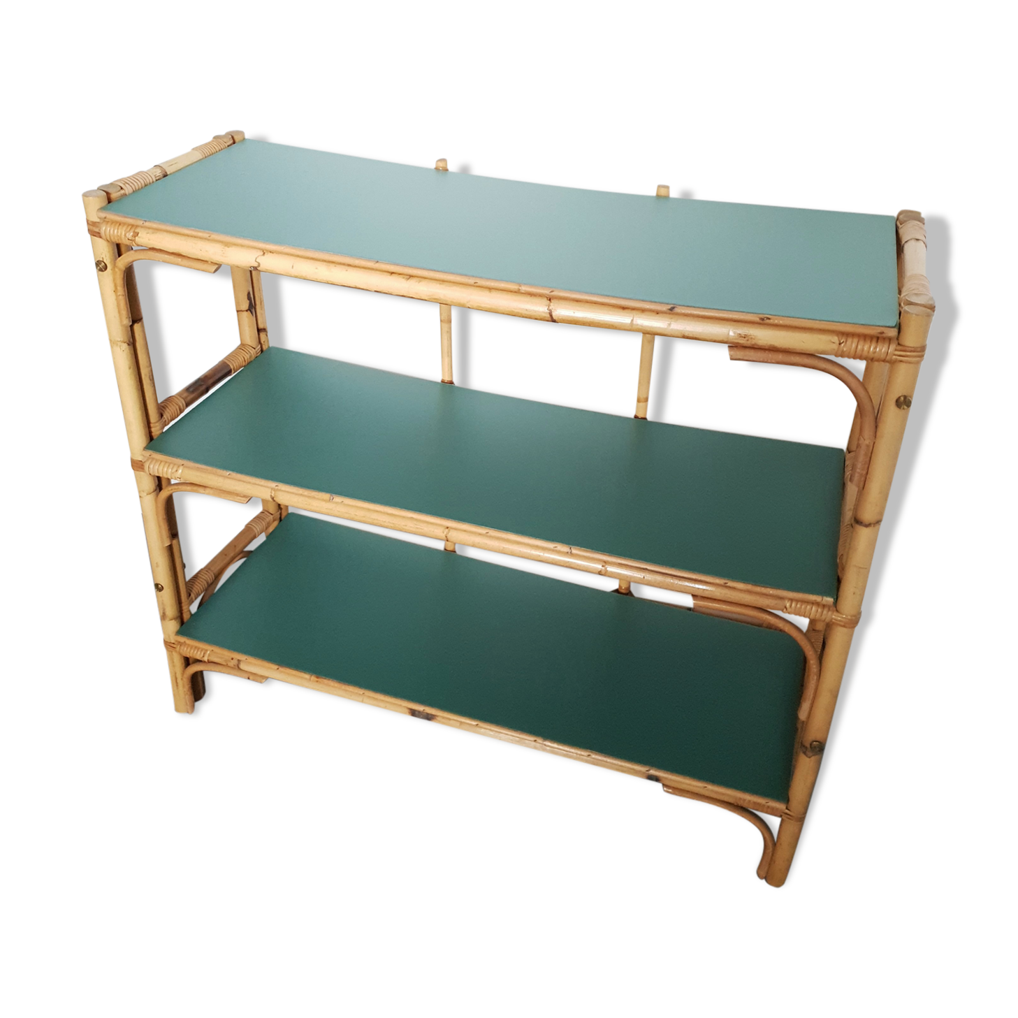 Vintage rattan shelf