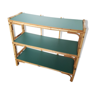 Vintage rattan shelf