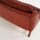 Red leather sofa, Scandinavian design, 1960s, designer: Fredrik Kayser, production: Vatne Møbler