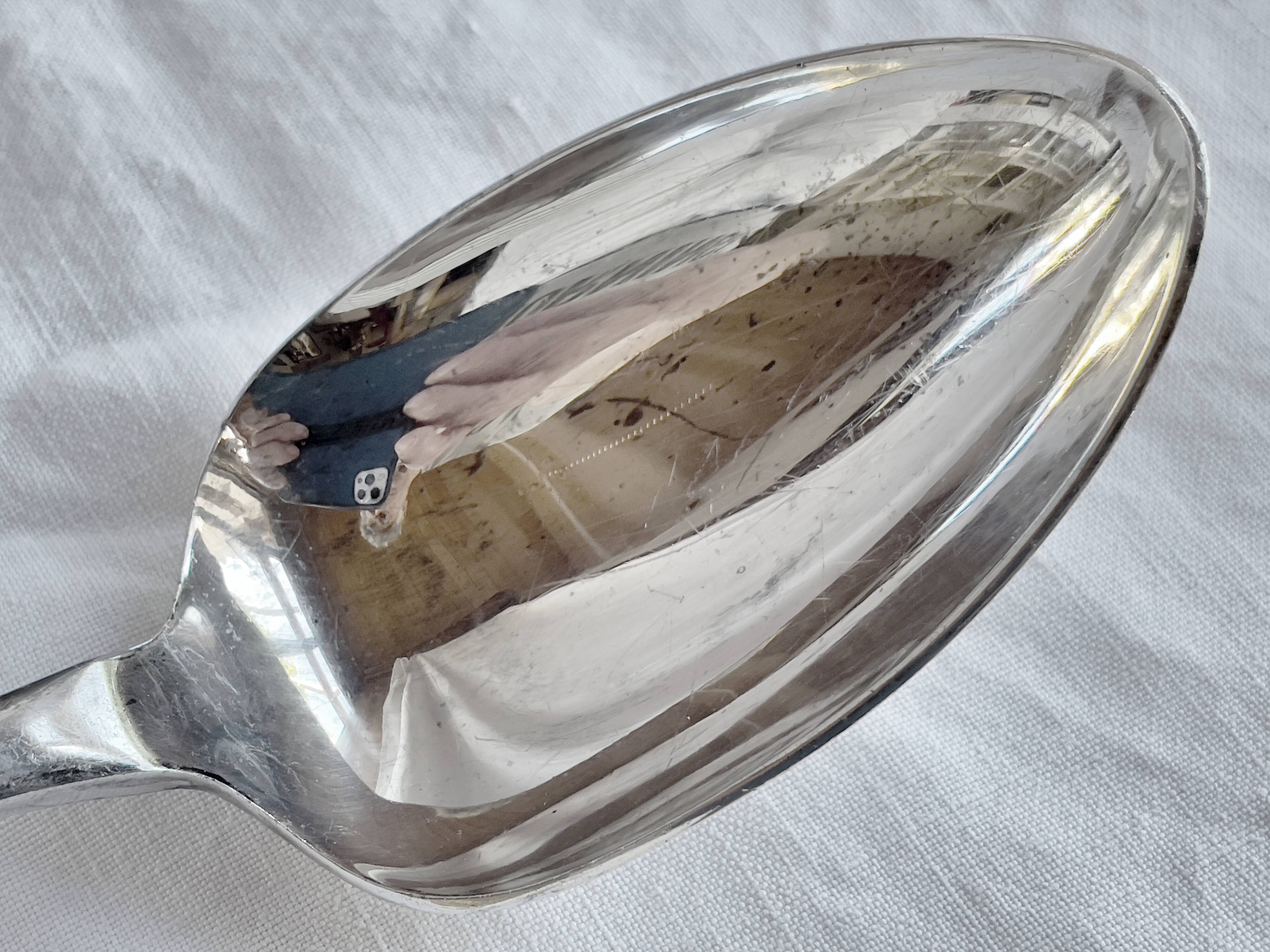 Warriss Sheffield eng 19th century large -32.5 cm- serving spoon