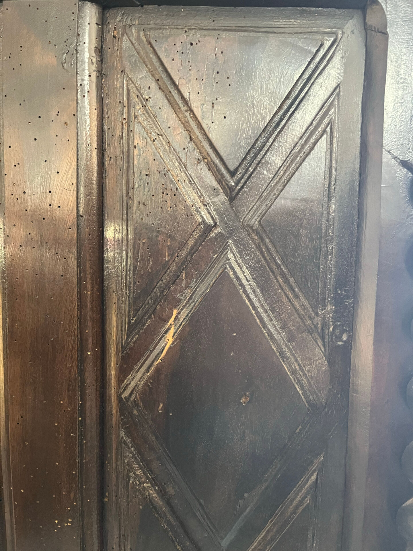 Wedding Bonnetière in Walnut in the Louis XIII style