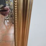 Old mirror Louis Philippe gilded mirror with mercury 124×88cms