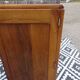 Art Deco sideboard in light walnut, grey/white marble