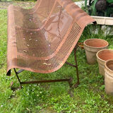 Forged Metal French Industrial Style Garden Bench