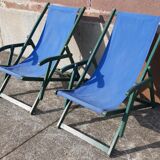 Pair of chaise longue