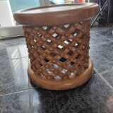 African stool Bamileke Natural brown