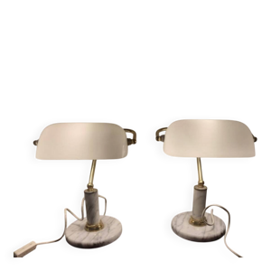 Paire lampes notaire