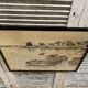 Old charcoal lithograph h. jonas st carlo august 76 + black wood frame