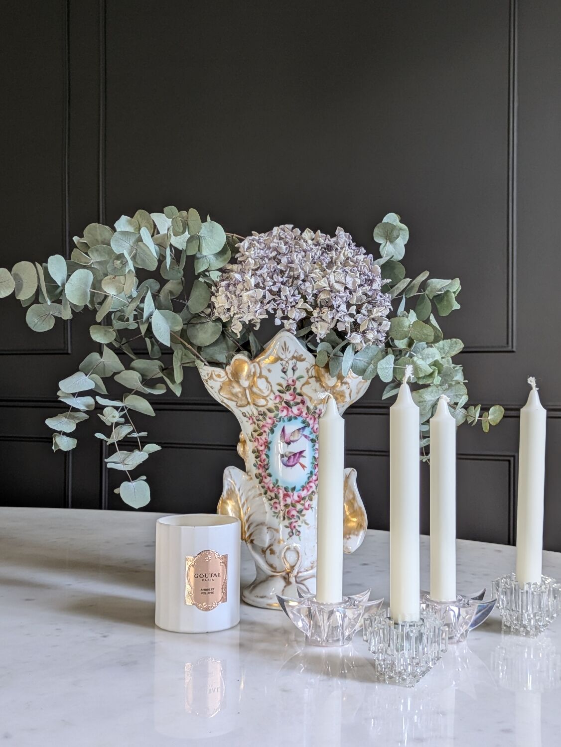 Set of candlesticks from the 70s.