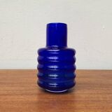 Glass vase from the GDR, mid-century from Veb Glaswerk Harz Derenburg, 1960s.