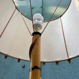 Vintage rattan floor lamp