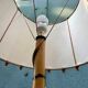 Vintage rattan floor lamp