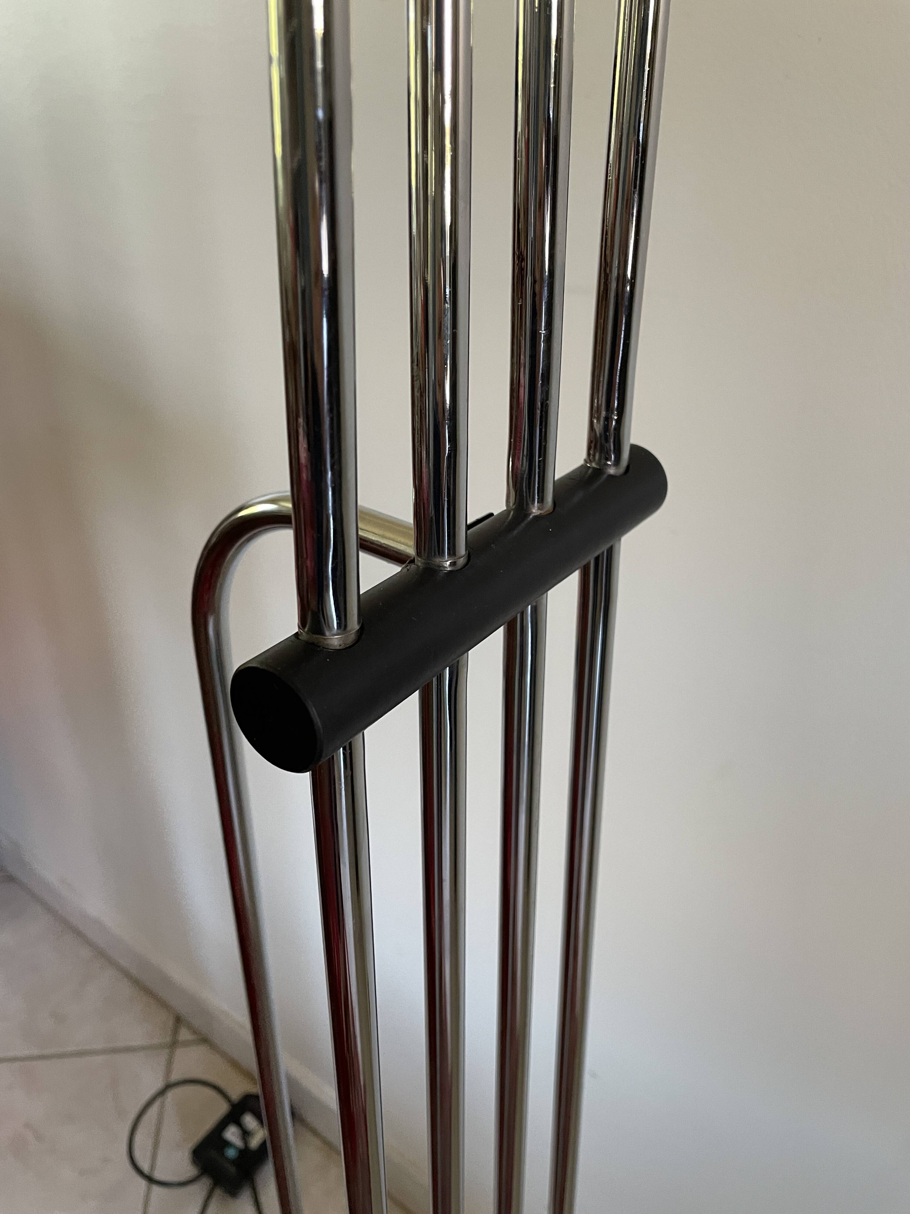 1970s chrome designer floor lamp