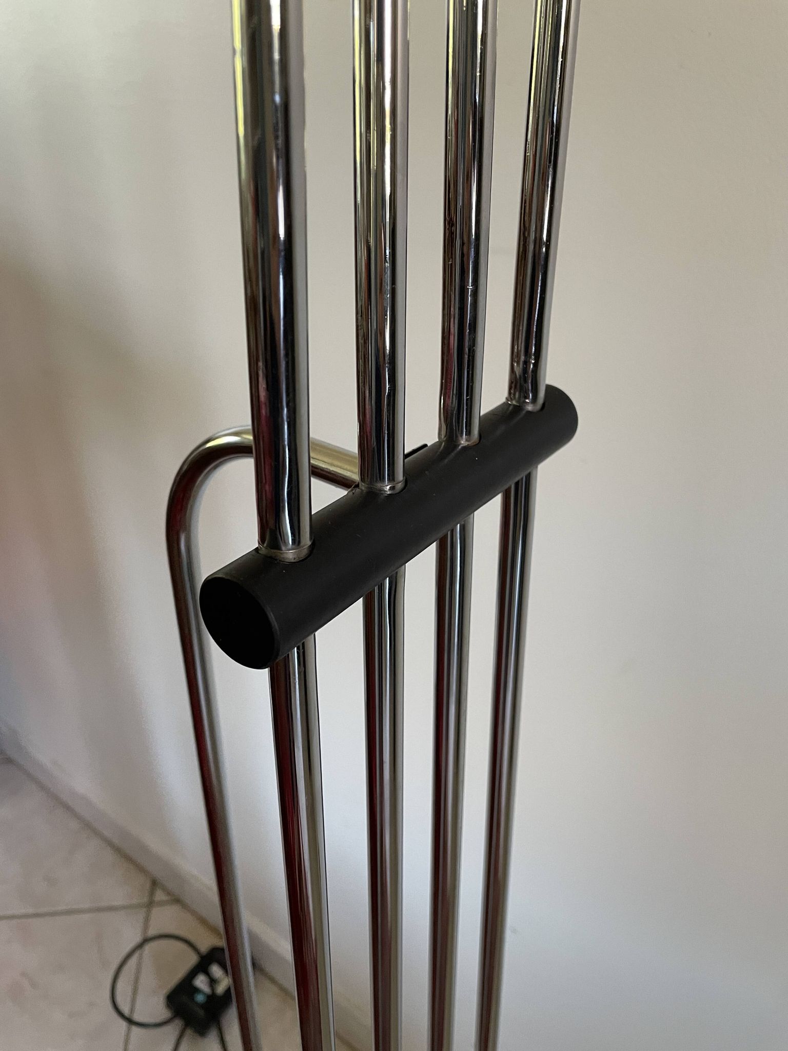 Lampadaire design chrome 1970