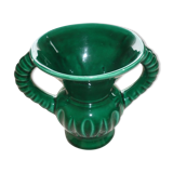 Green ceramic vase from the 1960s
