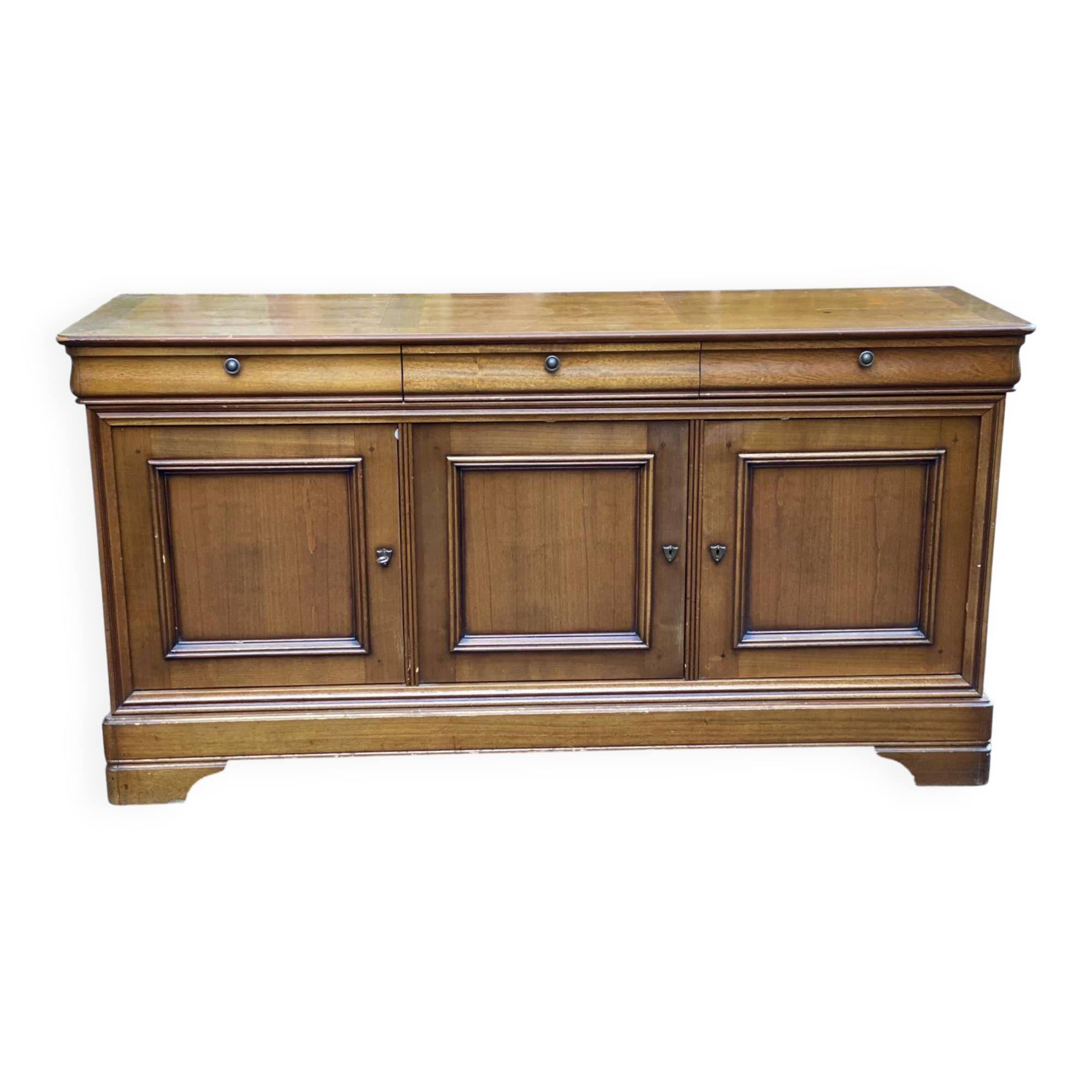 Louis Philippe style wooden sideboard from the 20th century, 190cm